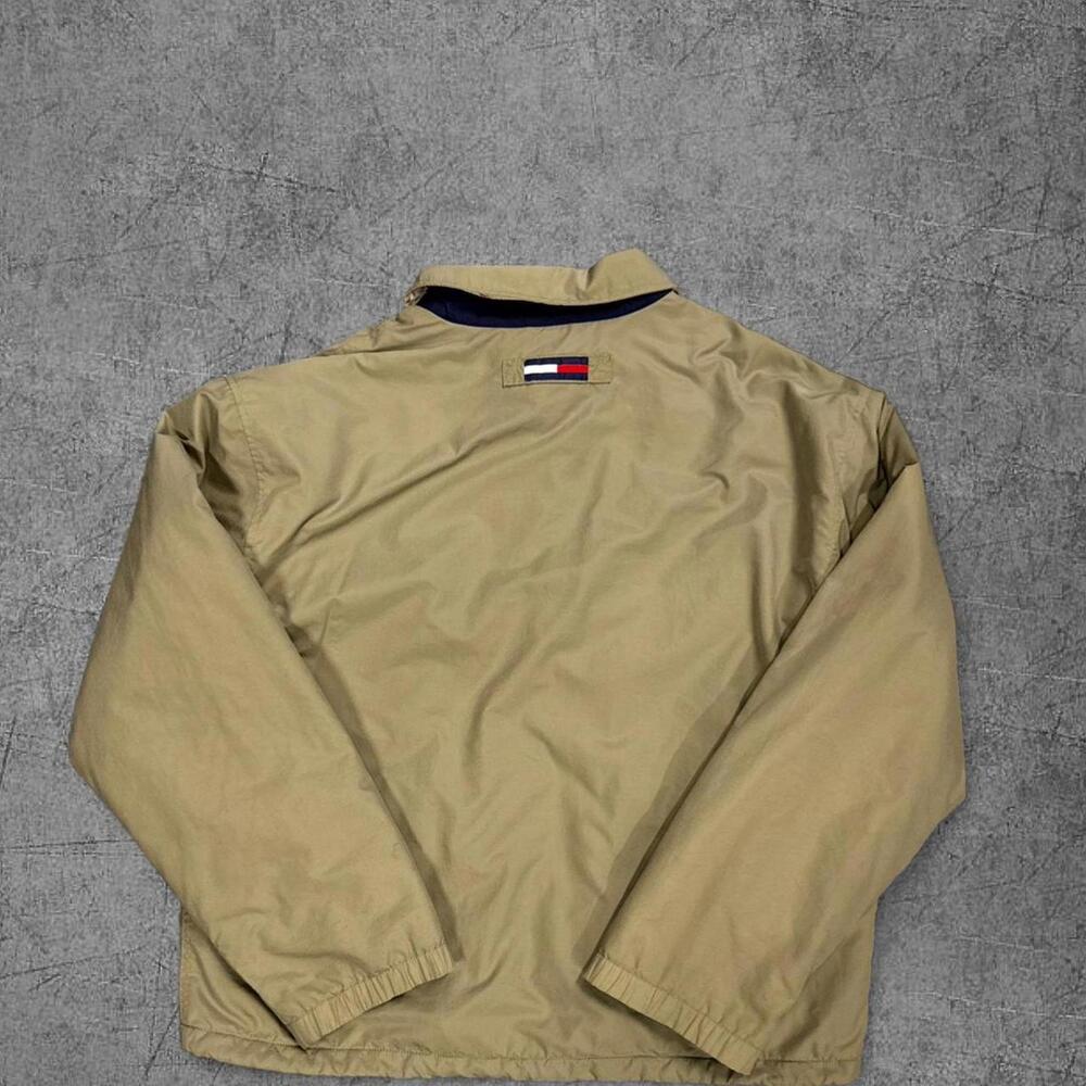 Vintage 90s Fleece Lined Olive Tommy Hilfiger Jacket - Picture 7 of 8